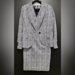 ESCADA Houndstooth Dress & Blazer Suit